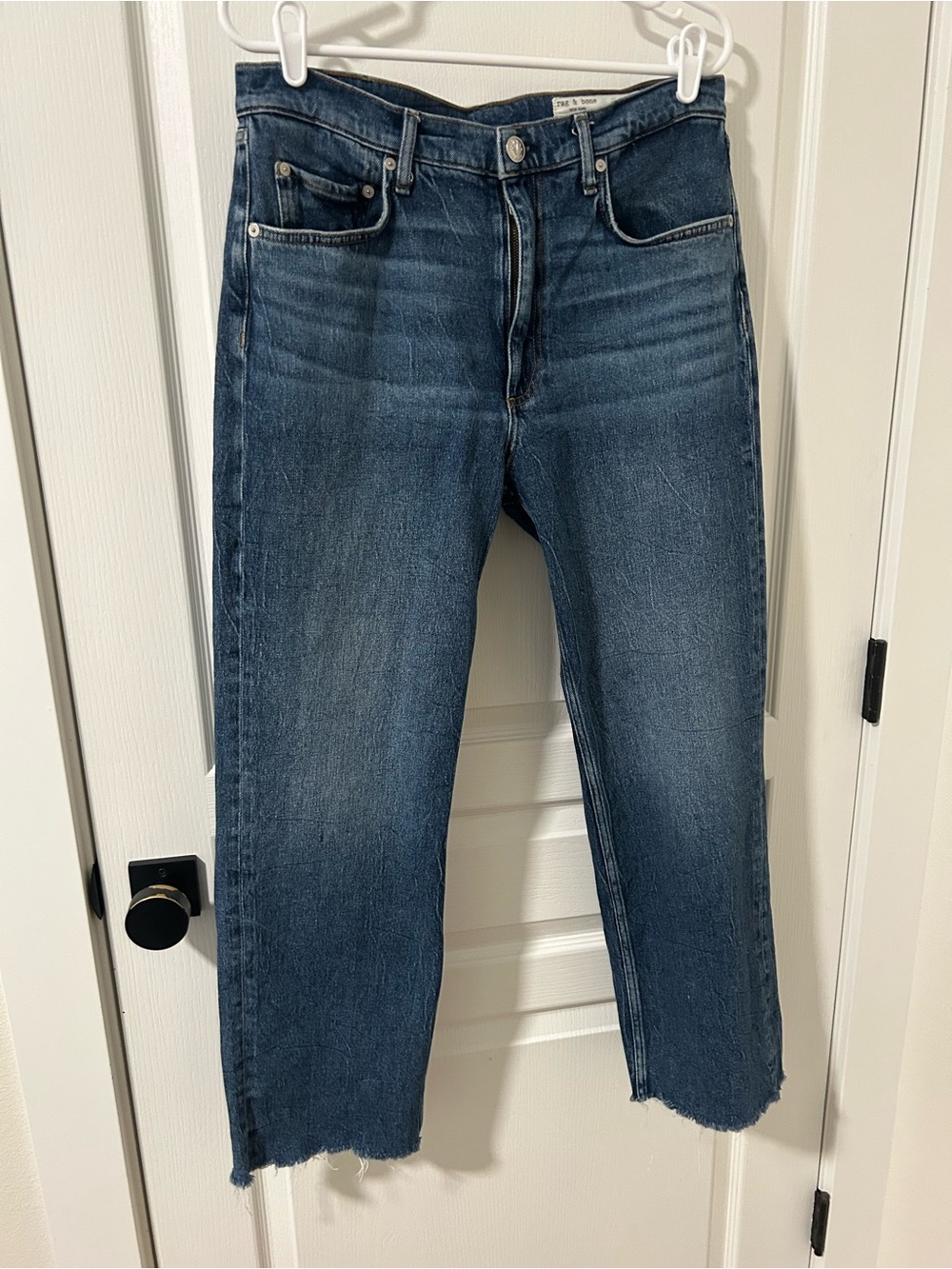 rag & bone Harlow Mid-Rise Straight Jeans